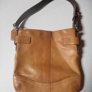 beautiful small leather Coach bag